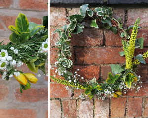 foraged spring wreath